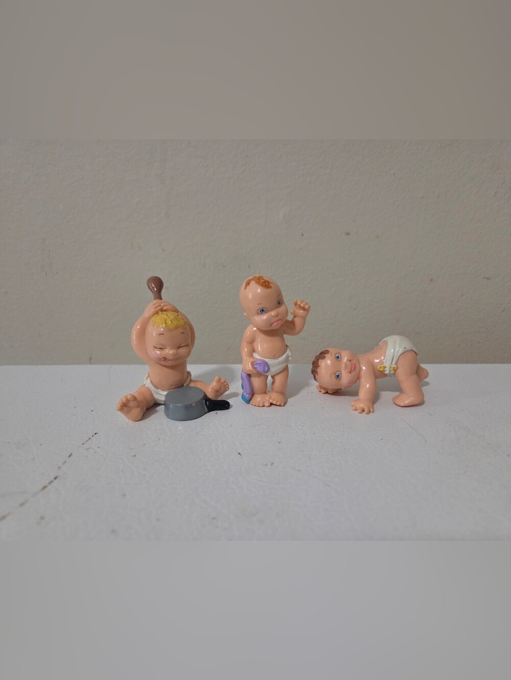 Vintage 1991 Galoob Magic Diaper Baby figurines Set Of 3